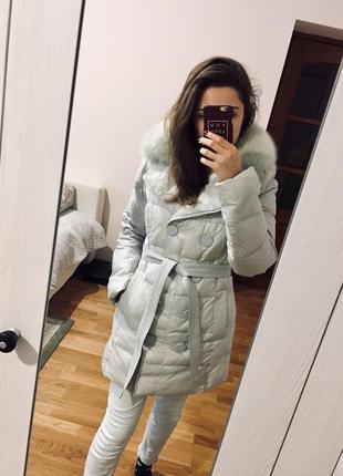Теплий пуховик miss sun