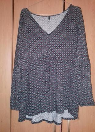 Трикотажная блузка большого размера