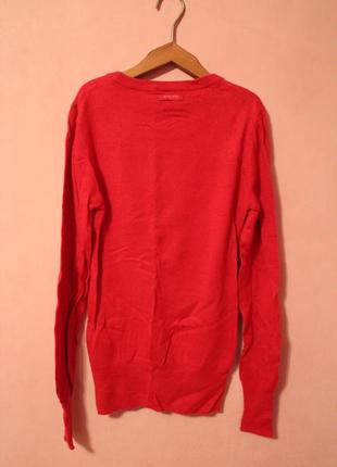 Итальянский яркий красный свитер  с минни и микки маусами  silvian heach4 фото