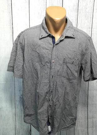 Рубашка стильная charles vougele, xl, хлопок, отл сост!