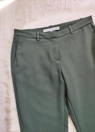 Зеленые изумрудные штаны брюки замками молниями снизу низкая талия посадка & other stories5 фото