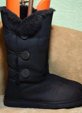 Уггі ugg australia bailey button triplet 2 чоботи зимові овчина цигейка оригінал 41 р/27см