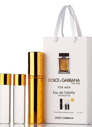 Набор подарочный тестер оаэ dolce & gabbana the one men 45ml