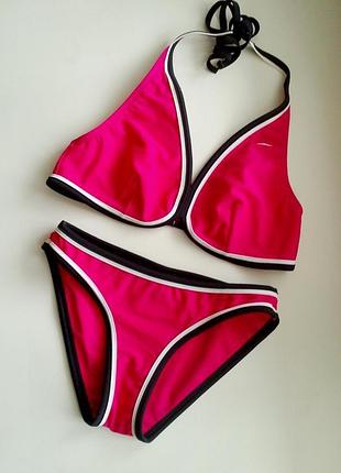 34-36р. малиновий купальник speedo