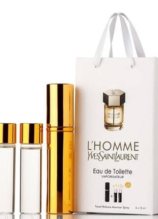 Подарочный набор тестер оаэ yves saint laurent l'homme 45ml