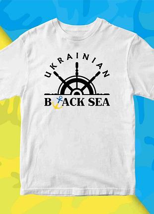 Футболка с патриотическим принтом "ukrainian black seaе. украинское черное море" push it