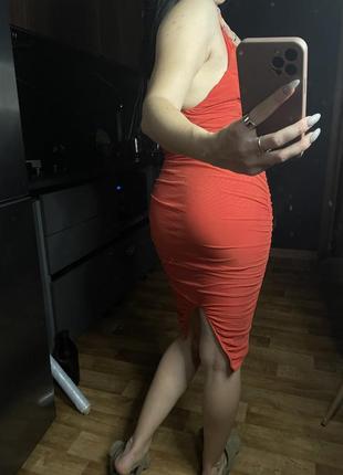 Красное платье в сетку от oh polly3 фото
