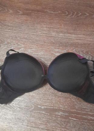 Брендовый красивый бюстгалтер с крупным пуш-апом р.38 с 85 с от ann summers косточки кружево2 фото