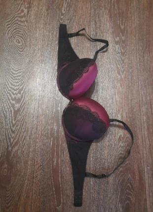 Брендовый красивый бюстгалтер с крупным пуш-апом р.38 с 85 с от ann summers косточки кружево6 фото