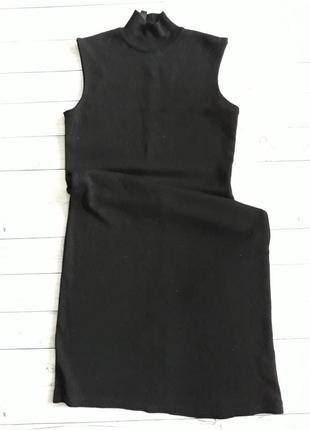 Стильное черное платье1 фото
