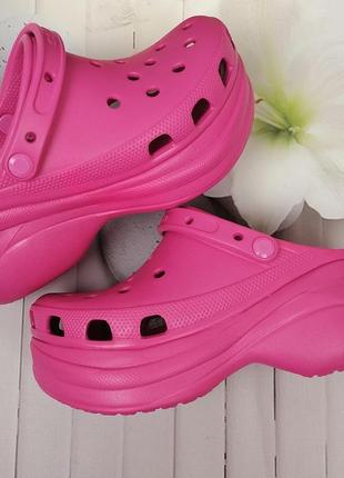 Жіночі крокси сабо crocs classic bae clog рожеві