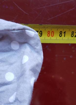 Простыня на резинке серая белый горох в детскую кроватку люльку кокон 50*75см3 фото