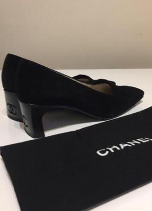 Chanel-оригинал замшевые туфли