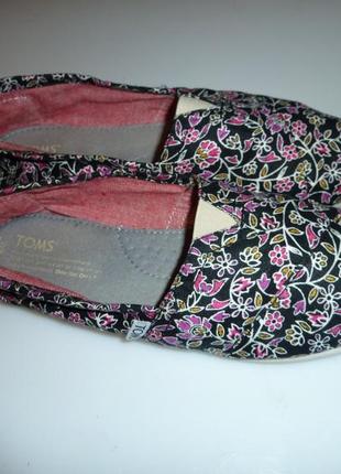 Toms мокасини, сліпони, еспадрільї р , (8 w) устілка 25.5 см на вузьку ніжку5 фото