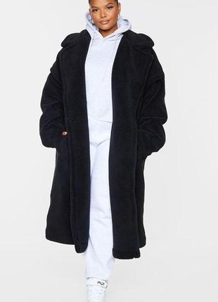 Prettylittlething крута довга еко-шубка пальто батал плюс сайз 7xl-9xl - пог 86 см