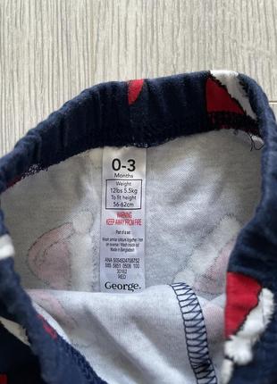 Круті штани лосіни новорічний светр george 0-3міс2 фото