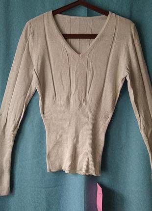 Джемпер женский нарядный, свитерик с люрексом maremi новый