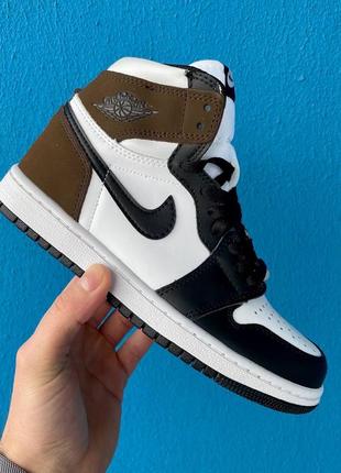 Кроссовки nike air jordan 1 high "dark mocha"