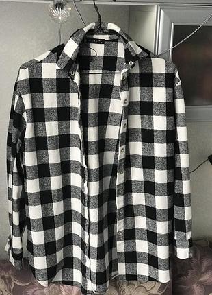 Тепла сорочка у клітинку