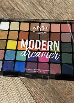 Палітра тіней для повік nyx cosmetics professional makeup modern dreamer