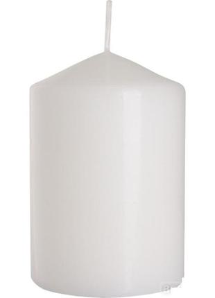Свічка столова циліндр bispol aura candles sw70/100-090 білий