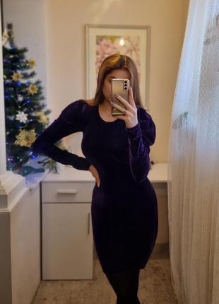 Шикарное бархатное платье