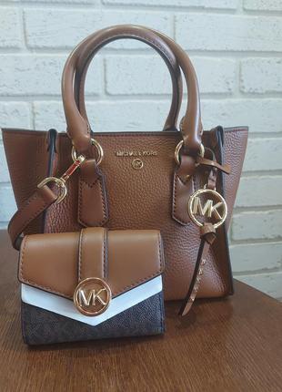 Сумка michael kors модель kris, кошелек michael kors модель carmen