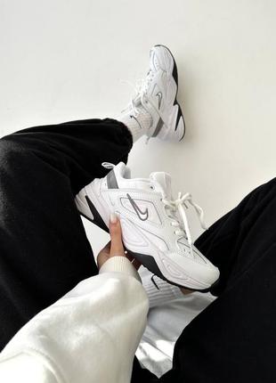 Кроссовки nike m2k tekno white/grey1 фото