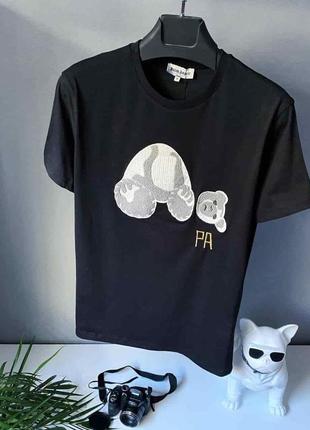 Женская футболка палм энджелс. футболка женская брендовая черная, белая1 фото