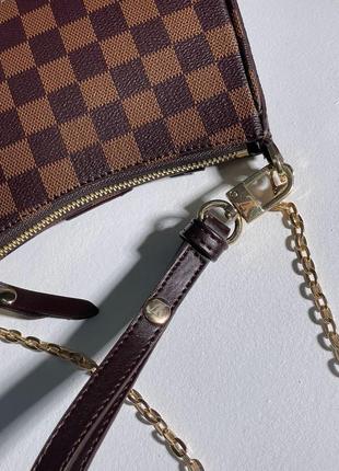Женская маленькая коричневая  сумка с ремешком через плечо 🆕сумка кросс боди7 фото