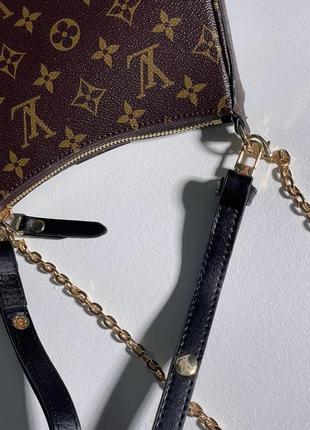 Женская маленькая коричневая сумка с ремешком через плечо 🆕сумка кросс боди8 фото