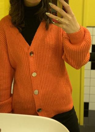 Кардиган оранжевый mohito