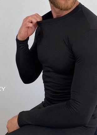 Термобелье микродайвинг на флисе кофта лосины брюки облегающий комплект парный мужской и женский5 фото
