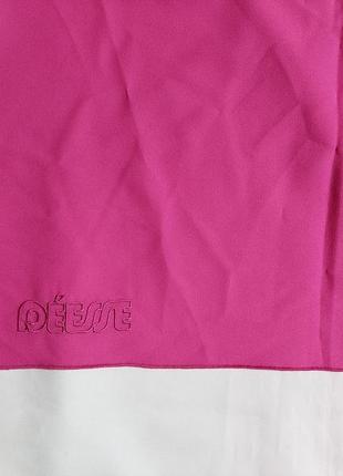 Розовый шейный платок deesse ( 50 см на 50 см)2 фото