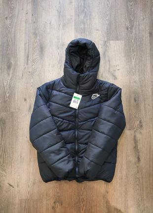 Nike nsw sportswear down jacket  мужская зимняя куртка с капюшоном1 фото