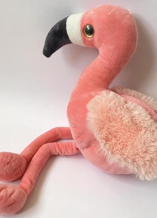 Мягкая игрушка розовый фламинго3 фото
