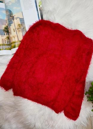 Детский красный новогодний свитер новогодный свитер красочной с оленем плюш травка lupilu р.104-1164 фото
