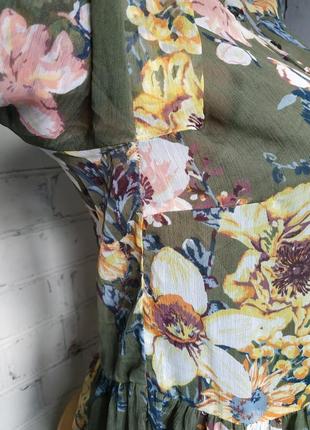 Сукня шифонова у квіти5 фото