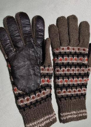 Теплые перчатки на среднюю ручку