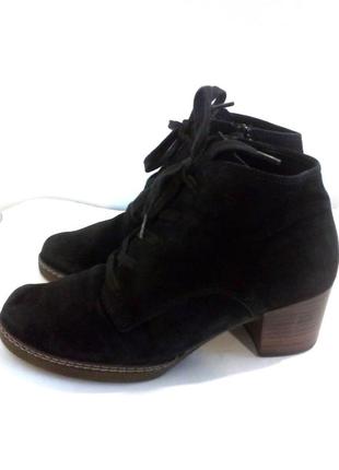 🥾🥾🥾 стильные замшевые демисезонные ботинки на шнуровке от gabor, р.37 код b3723