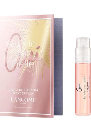 Gарфумована вода для жінок lancôme la vie est belle oui special edition, пробник, 2 мл.3 фото