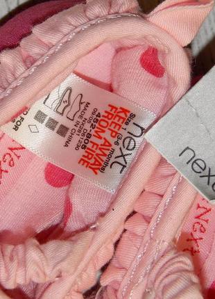 Новые текстильные пинетки-туфельки next, для девочки 3-6 месяцев. стелька-10,5 см.3 фото