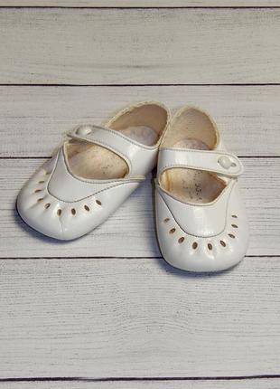 Пинетки-туфельки для девочки 3-6 месяцев. стелька-10,5.1 фото