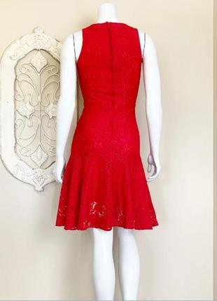 Сукня жіноча з мережива червона жіноча 32/2 xxs  h&m3 фото