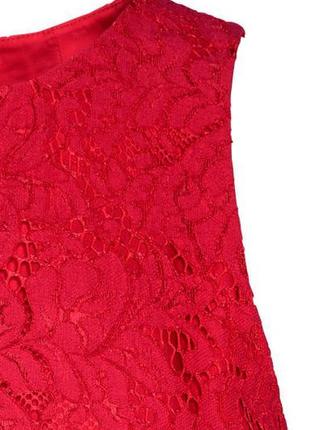 Сукня жіноча з мережива червона жіноча 32/2 xxs  h&m5 фото