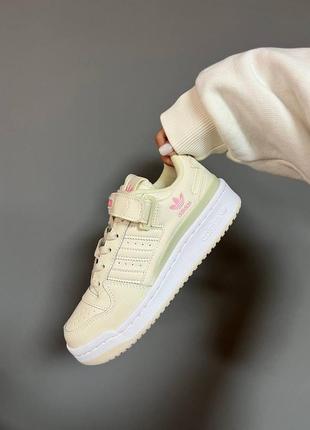 Неймовірні жіночі кеди adidas forum white/pink/purple
