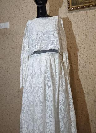 Кружевное платье свадебное asos disign9 фото
