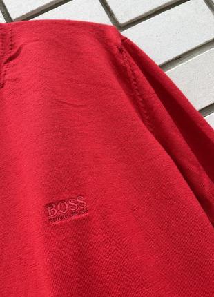 Вовняний червоний джемпер кофта hugo boss великий розмір оригінал9 фото