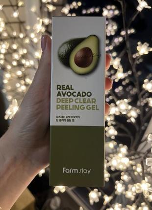 Пілінг скатка для обличчя farm stay real avocado