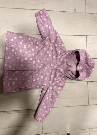 Курточка удлинённая, для девочки 1-1,5 год пог 32 см